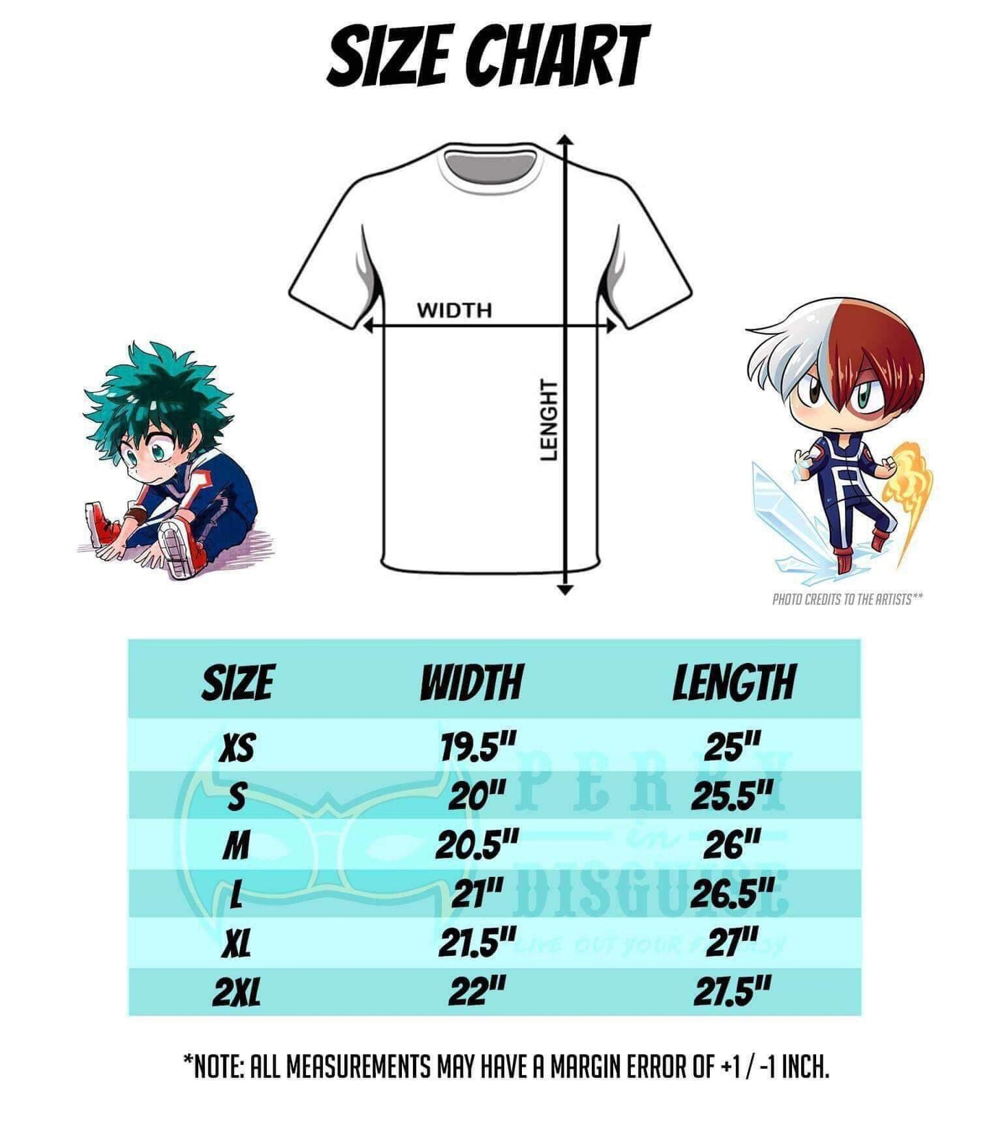 My Hero Academia (Boku no Hero Academia) Inspired Shirts (Last Stocks)